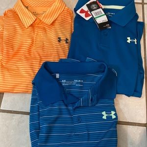 Youth UA polos - one brand new - set of 3